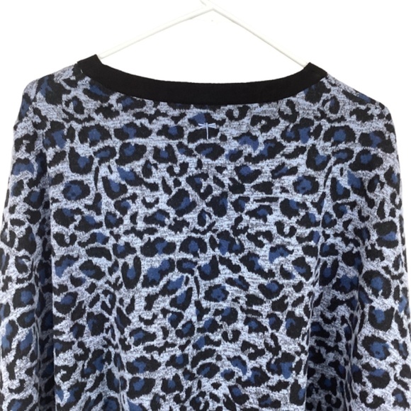 Tyler Boe Blue‎ Gray Black Fergie Ponch Fringe Size XS/S Soft Sweater Pullover - Picture 7 of 10